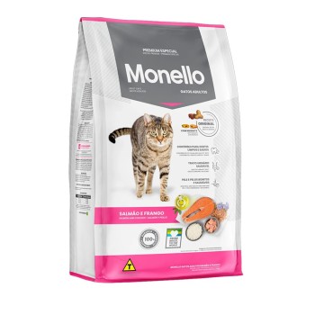 غذای خشک گربه میکس مونلو با طعم ماهی سالمون و مرغMonello Premium Special Mix