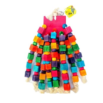 اسباب بازی چوبی پرنده رنگی کد : 1090